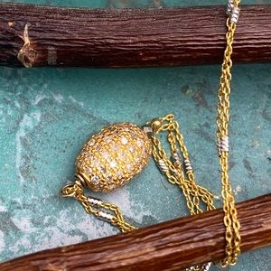 Matana Jewelry 18k gold with diamonds necklace